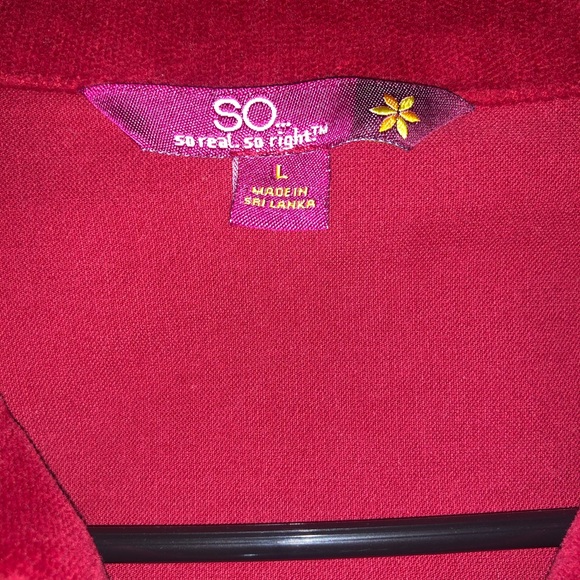 Red  Junior Jacket Size L. Never worn. - Picture 4 of 5